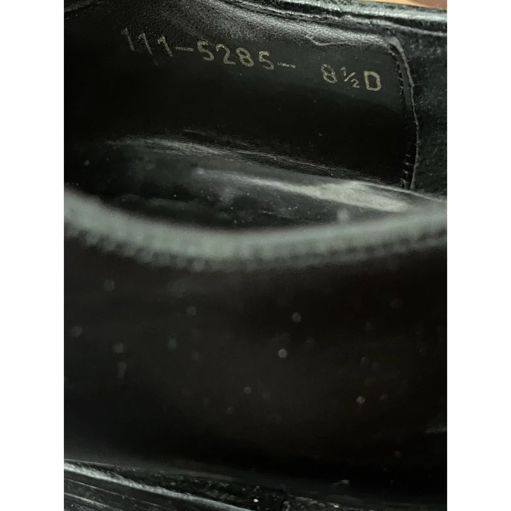 Mens Gucci Italy Black Leather Cap Toe Derby Dress Shoes Oxfords Size 8.5 D